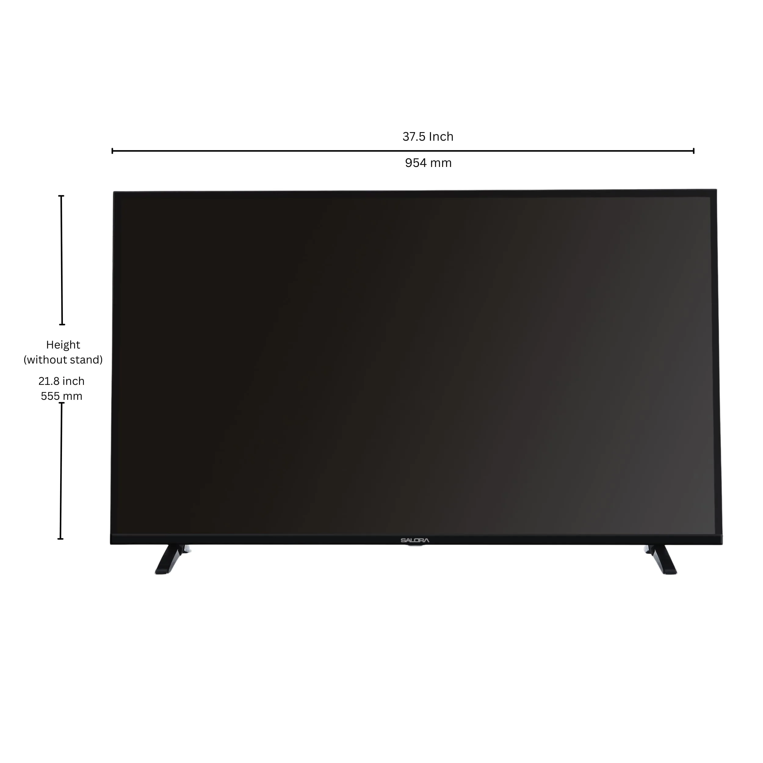 Salora 109 cm (43 inches) FHD Smart LED Google TV | SLV-4431 GTV (Black) | Vibrant HDR10 Display, Powerful 20W Dolby Audio, Google Assistant & Voice Control Remote