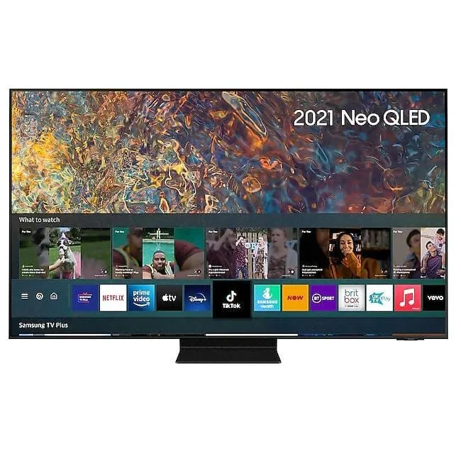 Samsung QE55QN95A (2021) Neo QLED HDR 2000 4K Ultra HD Smart TV, 55 inch with TVPlus-Freesat HD, Black