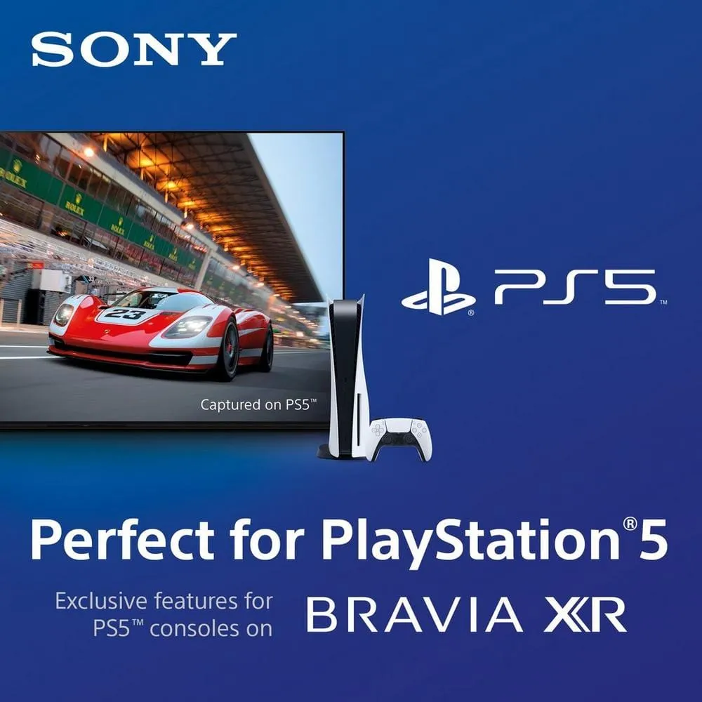 Sony Bravia XR XR55A75KU (2022) OLED HDR 4K Ultra HD Smart Google TV, 55 inch with Youview/Freesat HD, Dolby Atmos & Acoustic Surface Audio, Black