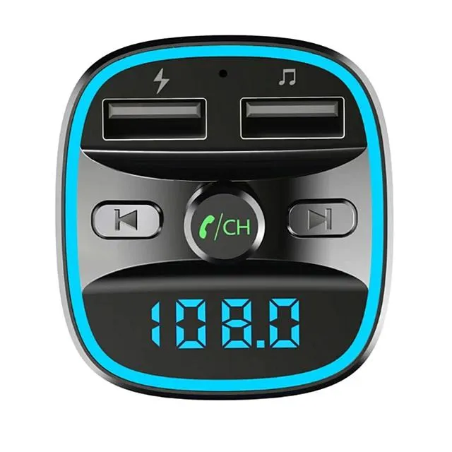 T25 Bluetooth 5.0 Car FM Transmitter