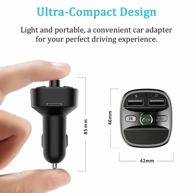 T25 Bluetooth 5.0 Car FM Transmitter