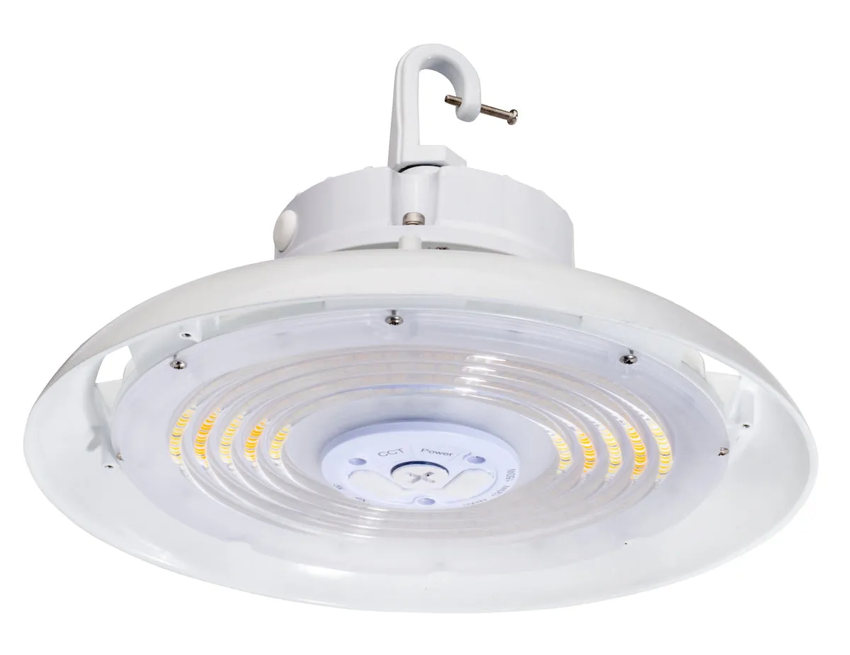 Topaz HBC-200W-PCTS-WH 200W Round LED High Bay Power and CCT Selectable White