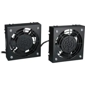 Tripp Lite by Eaton SmartRack Wall-Mount Roof Fan Kit - Dual 230V High-Performance Fans, 210 CFM, 3 ft. (0.91 m) Cord, C14 Input