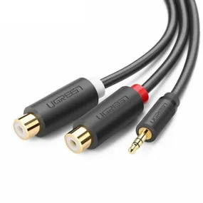 UGreen 3.5mm Male to 2RCA Female Cable 25CM - 10547